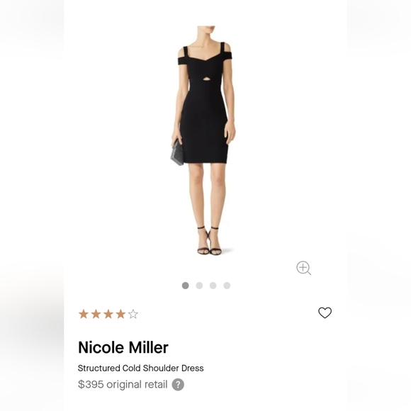 Nicole MillerStructured Cold Shoulder Dress - Picture 3 of 4